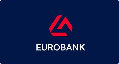 Λογότυπο Eurobank, συνεργαζόμενης τράπεζας για στεγαστικό δάνειο